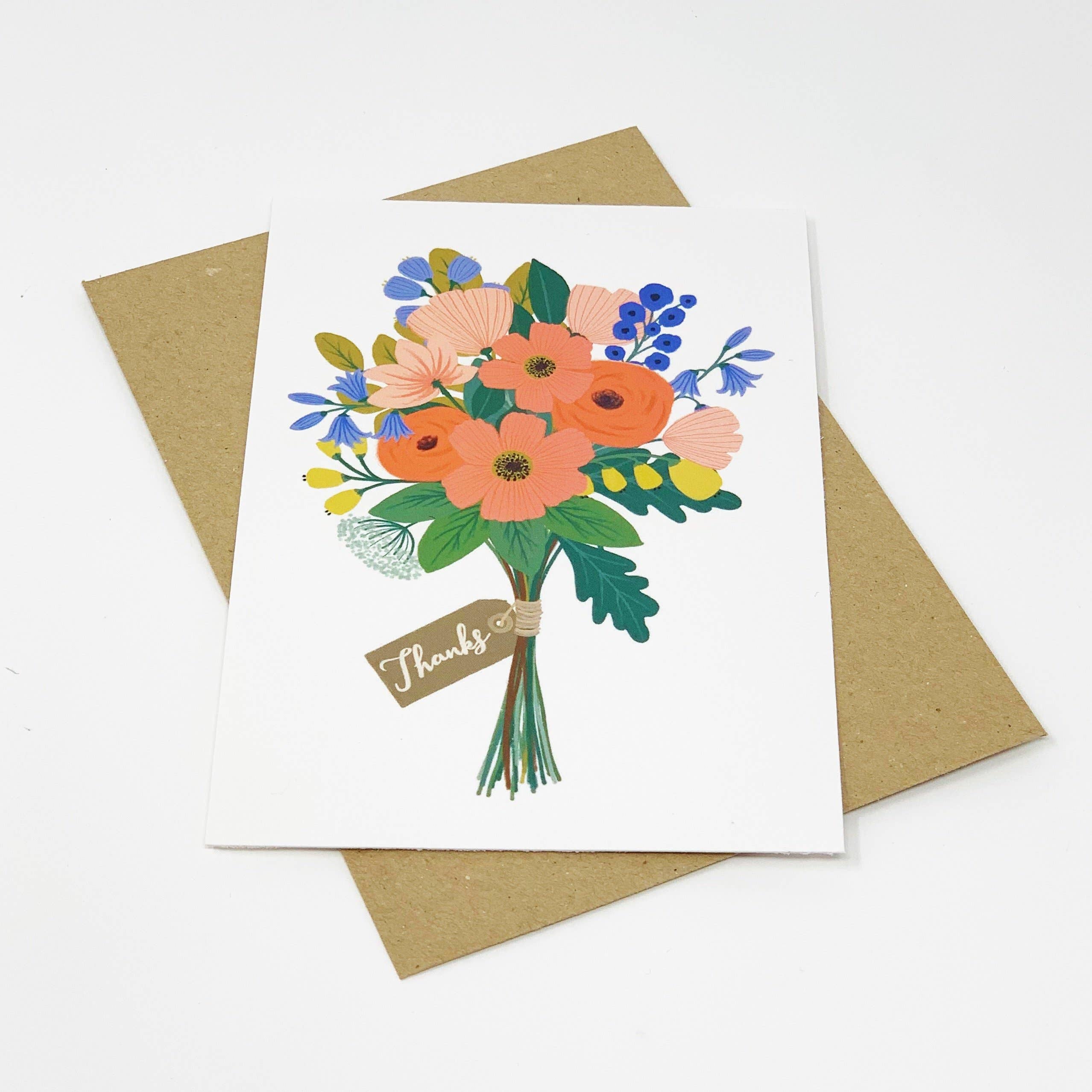 THANK YOU FLOWERS CARD