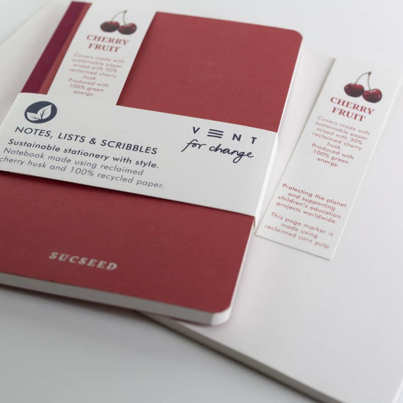 SUCSEED JOURNAL, RECLAIMED CHERRY HUSK