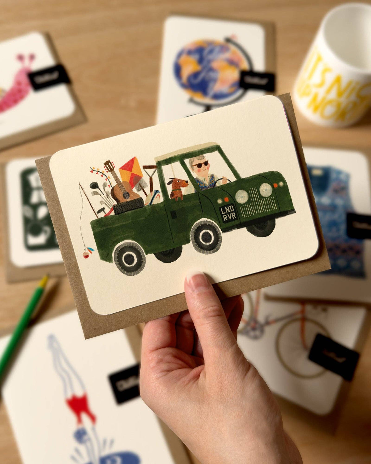 Dad's Land Rover Greetings Card