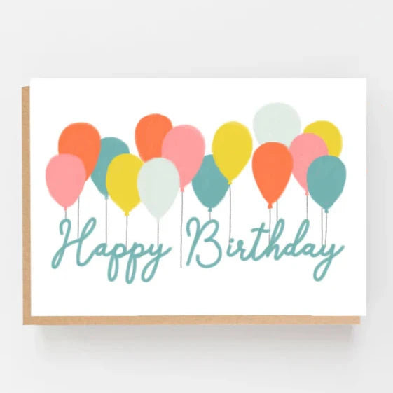 HAPPY BIRTHDAY BALLOONS CARD