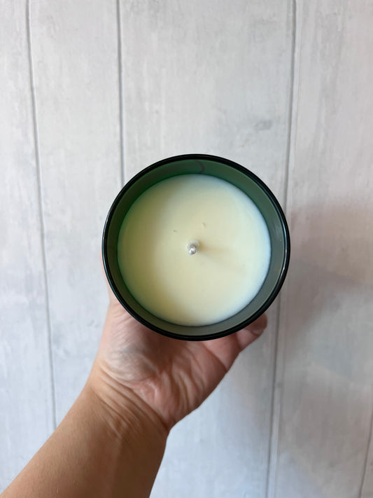 Limited Edition 'Castle Gardens' Emerald Glass Soy Wax Candle