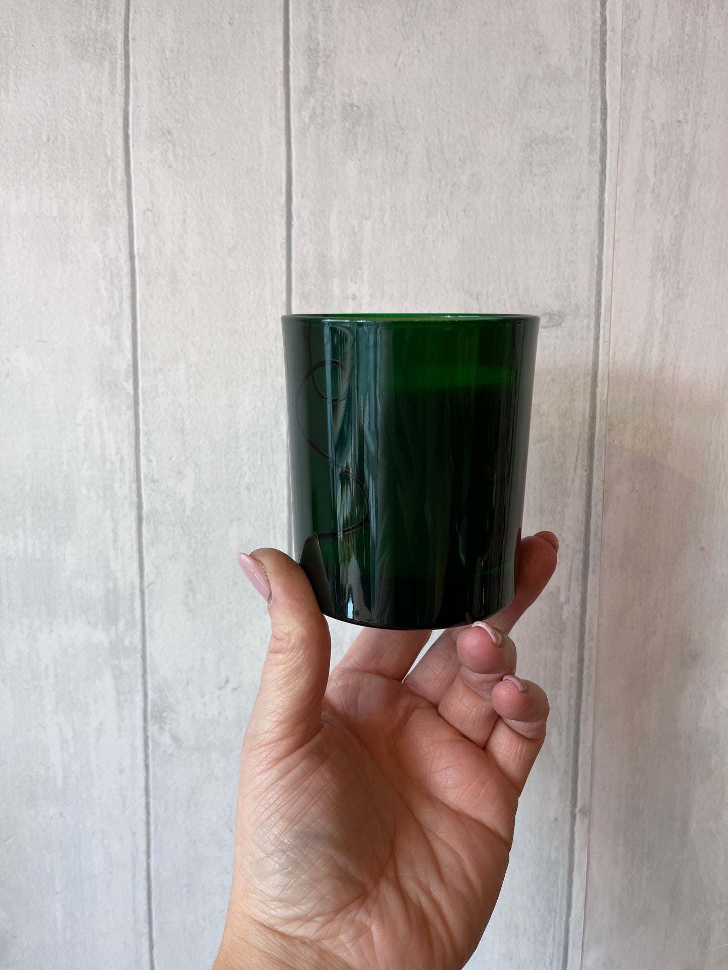 Limited Edition 'Castle Gardens' Emerald Glass Soy Wax Candle