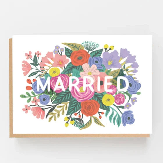 MARRIED WEDDING CARD