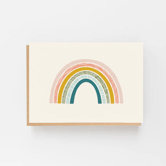 RAINBOW PATTERN BLANK CARD
