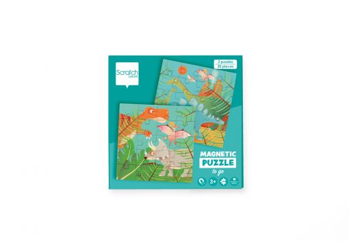 Scratch Magnetic Puzzle Book – Dinosaurs