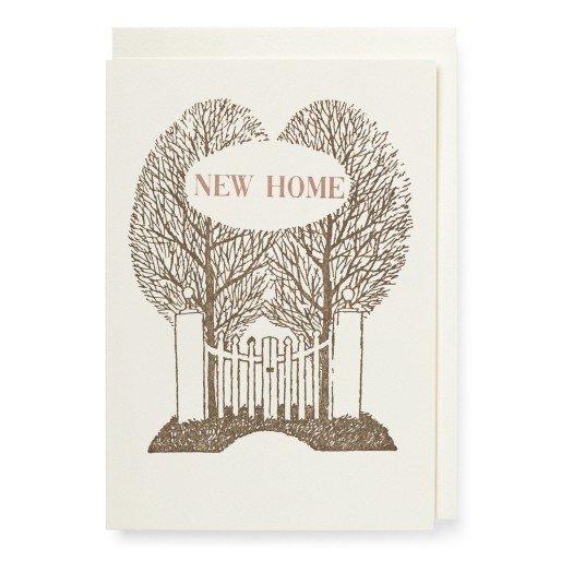 New Home Letterpress Card