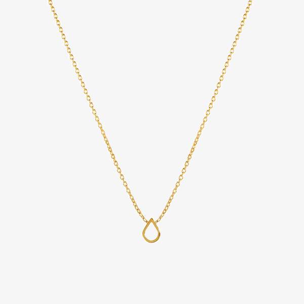 Mini Point Necklace, Gold