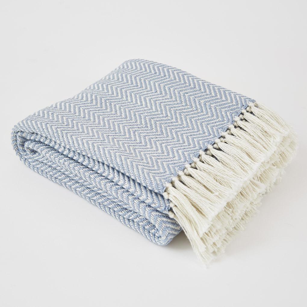 Herringbone Lavender Blanket