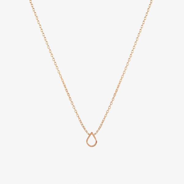 Mini Point Necklace, Rose Gold
