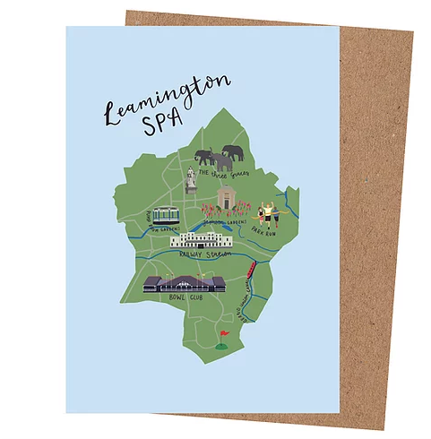 'Leamington Map' Card