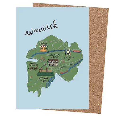 'Warwick Map' Card