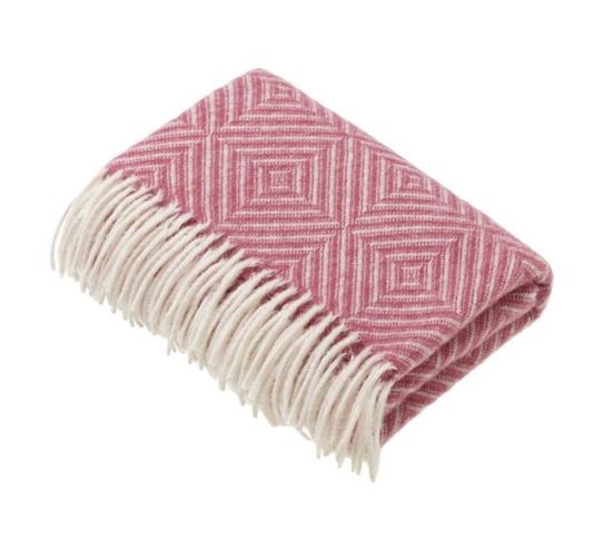 Baby Pink Merino Wool Blanket