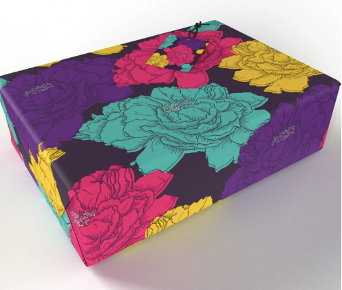 Wrapping Paper Sheet, Floaty Floral