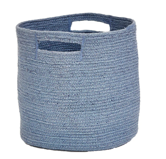 Navy Braided Baskets, Medium (30cmx30cm)