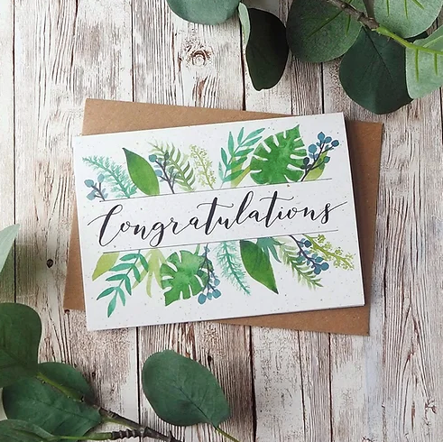 Botanical Congratulations Card
