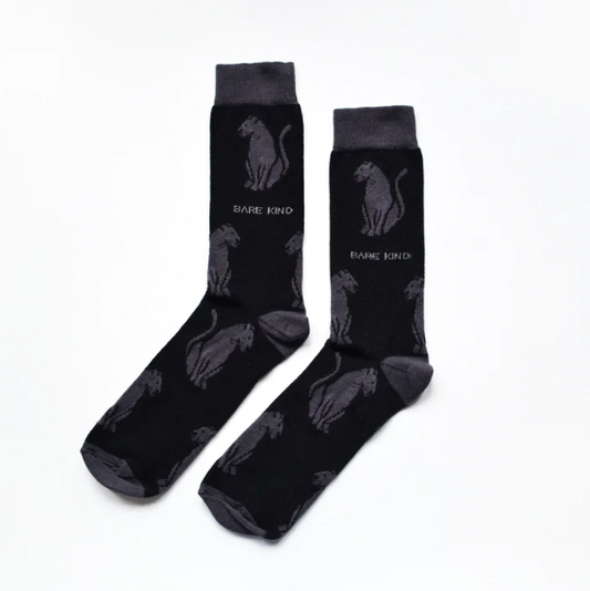 Save the Panthers Bamboo Socks, Adult size UK 4-7