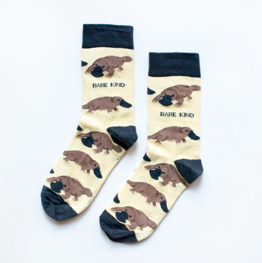 Save the Platypus Bamboo Socks, Adult size UK 7-11