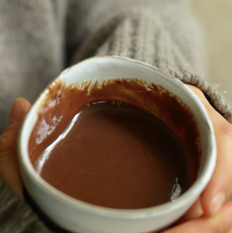 Cardamom and Rose Hot Chocolate