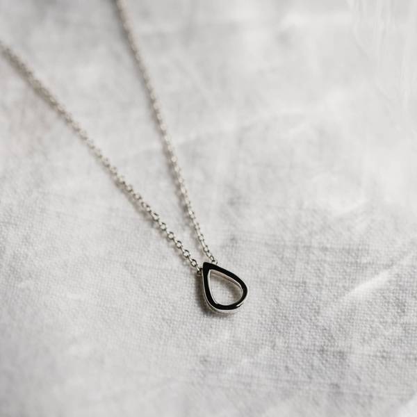 Mini Point Necklace, Silver