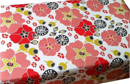 Wrapping Paper Sheet, Hollyhocks