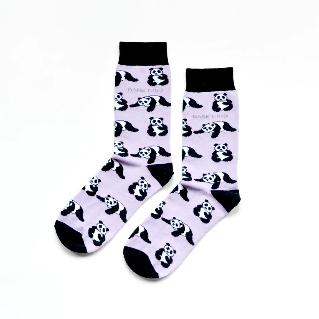 Save the Pandas Bamboo Socks, Adult size UK 7-11