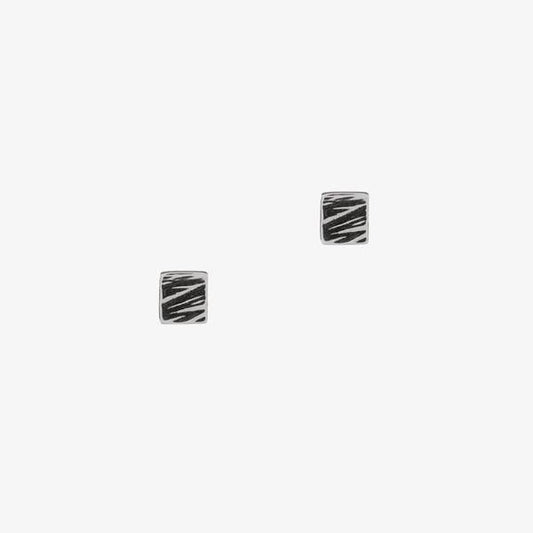 Allied Square Studs, Silver