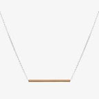 TUBE NECKLACE, ROSE GOLD